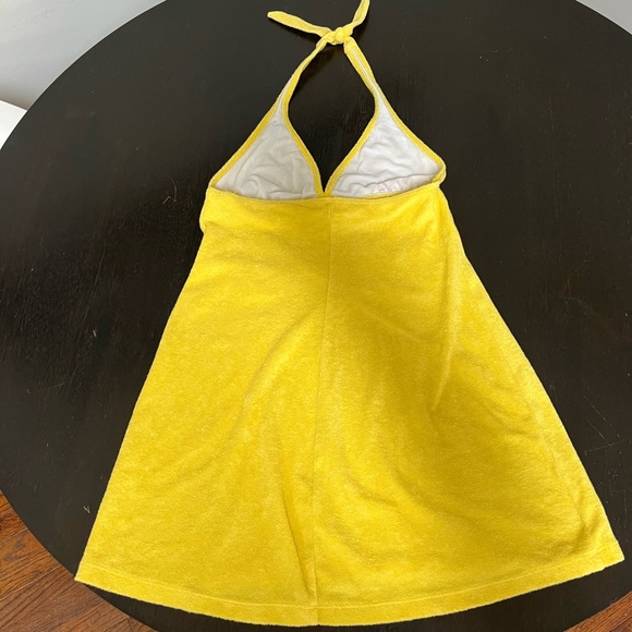 Ralph Lauren Girls Yellow Terry Swim Coverup. Size S - Picture 4 of 5